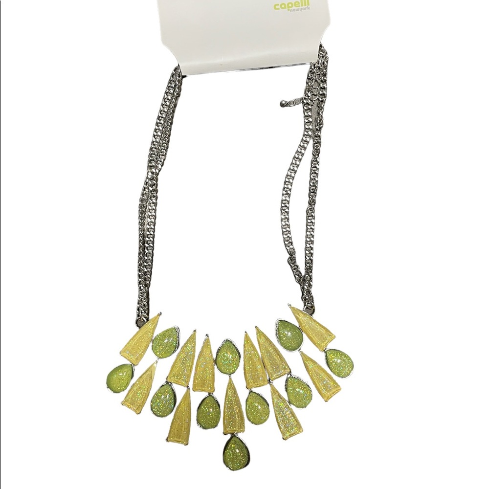 Green and yellow necklace